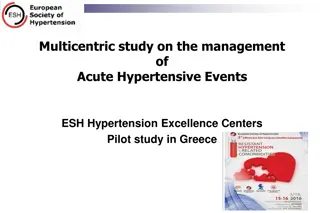 Multicentric Study on the Management of Acute Hypertensive Events in Greece