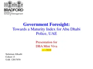 Developing a Maturity Index for Foresight in Abu Dhabi Police: A Groundbreaking Study