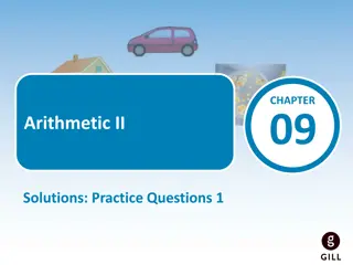 Arithmetic II Practice Questions Solutions