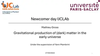 Academic Journey in High Energy Physics: Exploring Dark Matter Production in the Early Universe