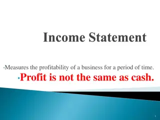 Business Profitability and Income Statements