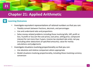 Practical Concepts in Applied Arithmetic