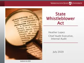 Understanding the State Whistleblower Act: Reporting Improper Governmental Actions