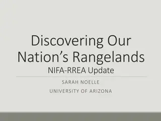 Exploring Our Nation's Rangelands: NIFA-RREA Update and Initiatives