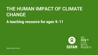 Understanding the Human Impact of Climate Change - Teaching Resource for Ages 9-11