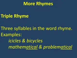 Exploring Various Rhyme Schemes in Poetry