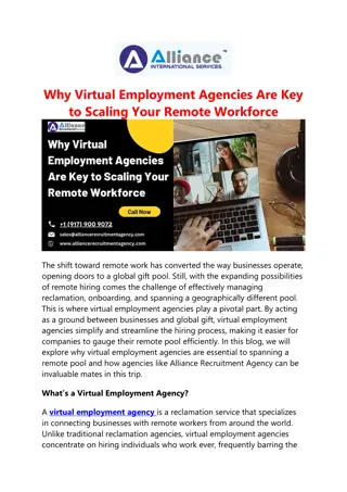 Virtual Employment Agencies