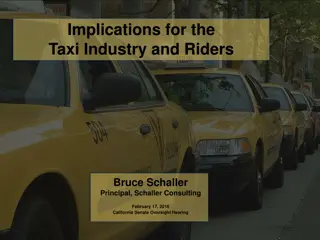 The Changing Landscape of the Taxi Industry: Implications and Responses