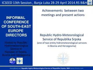 Informal Conference of South-East Europe Directors on Hydro-Meteorological Services