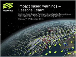 Lessons Learnt from Impact-Based Warnings in Southern Africa Regional Training