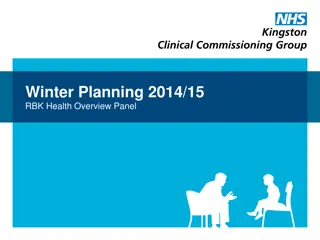 Kingston System Resilience Group Overview for Health Planning 2014/15