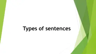 The Four Types of Sentences