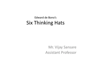 Edward de Bono's Six Thinking Hats Technique