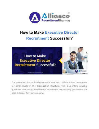 How to Make Executive Director Recruitment Successful