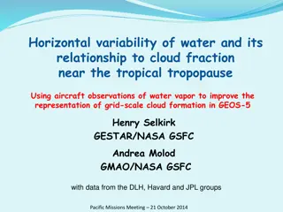 Understanding Water Variability and Cloud Formation near Tropical Tropopause