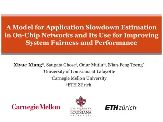 A Model for Application Slowdown Estimation in On-Chip Networks