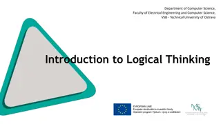 Introduction to Logical Thinking in Computer Science at VSB - Technical University of Ostrava