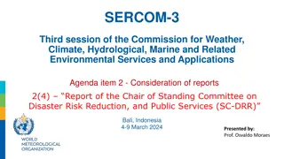 Overview of SC-DRR and its Activities up to SERCOM-3