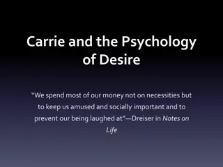 Exploration of Desire and Consumerism in Sister Carrie