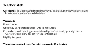 Exploring Post-School Pathways: University vs. Apprenticeships