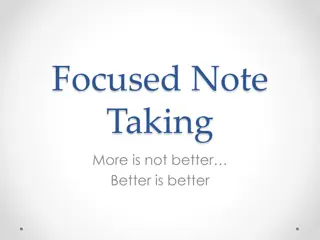 Effective Note Taking Strategies for Improved Learning