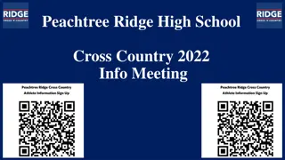 Peachtree Ridge High School Cross Country 2022 Information Meeting