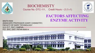 Factors Affecting Enzyme Activity in Biochemistry