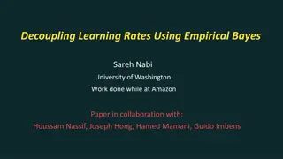 Decoupling Learning Rates Using Empirical Bayes: Optimization Strategy