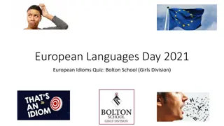 European Idioms Quiz 2021 at Bolton School (Girls Division)