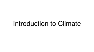 Climate and Its Impact on Earth