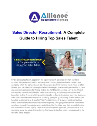 Sales Director Recruitment_ A Complete Guide to Hiring Top Sales Talent