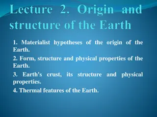 Hypotheses on the Origin of Earth and Earth's Formation