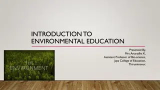 Environmental Education: Concepts, Importance, and Scope