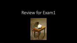 Exam 1 Review and Study Tips for Success