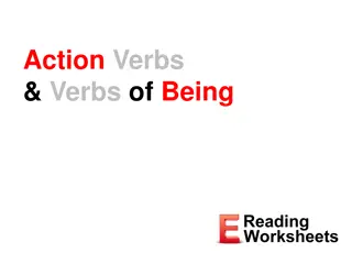 Action Verbs and Verbs of Being