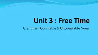 Understanding Countable and Uncountable Nouns in Grammar