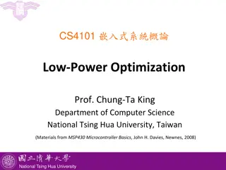 Low-Power Optimization in MSP430 Microcontroller at National Tsing Hua University