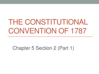 The Constitutional Convention of 1787: Key Plans and Compromises