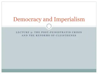 Athenian Democracy: Post-Peisistratid Crisis and Cleisthenes's Reforms