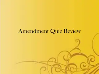 Amendments Quiz Review: Test Your Knowledge of the Bill of Rights