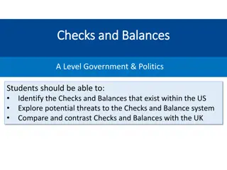 Checks and Balances in the US Government