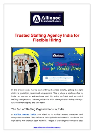 Trusted Staffing Agency in India for Flexible Hiring