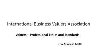 Professional Ethics and Standards in Valuation: A Comprehensive Overview