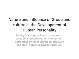 Influence of Group and Culture on Human Personality Development