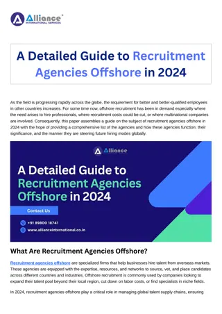 A Detailed Guide to Recruitment Agencies Offshore in 2024