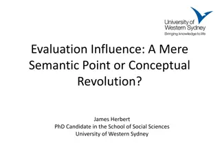 Evaluation Influence: A Conceptual Revolution