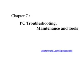 PC Troubleshooting: Tools, Post of Pentium, and Beep Codes