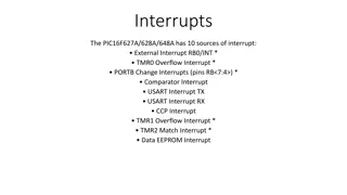 Interrupts in PIC16F Microcontrollers