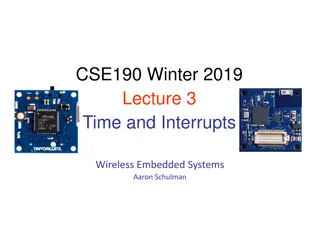 Timers and Time Tracking in Embedded Systems