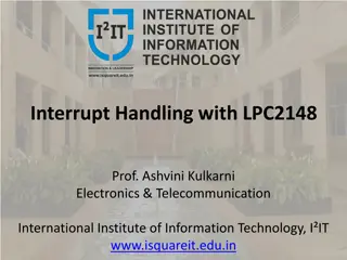 Understanding Interrupt Handling with LPC2148 in Electronics & Telecommunication